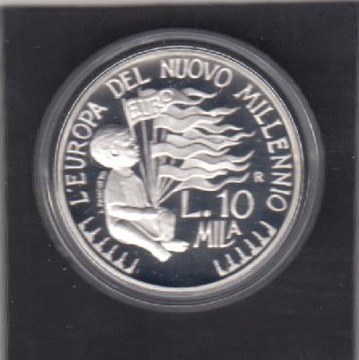 Beschrijving: 10.000 Lira MILLENNIUM